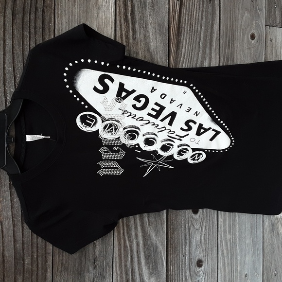 Las Vegas black & white t-shirt size XL NWT - Picture 1 of 6